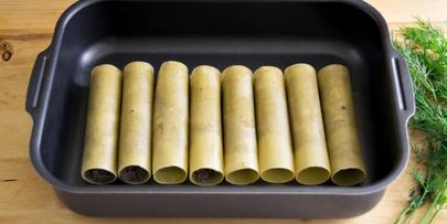 каннеллони, фаршированные грибами