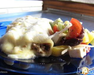 Каннеллони под соусом бешамель