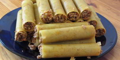 каннеллони под соусом бешамель