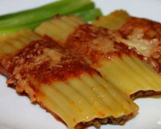 Каннеллони с фаршем в духовке