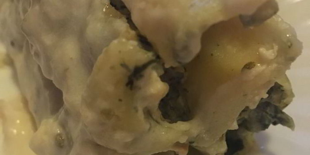 Рецепт каннеллони с курицей и шпинатом