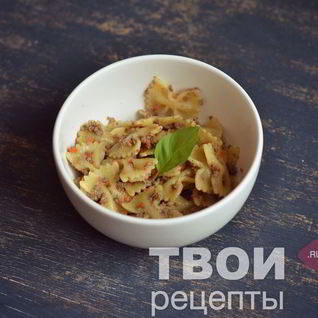 Макароны по-флотски с куриной печенью