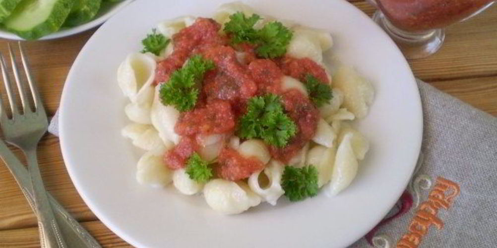 Рецепт макароны под соусом