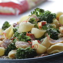 Рецепт Макароны-ракушки с брокколи