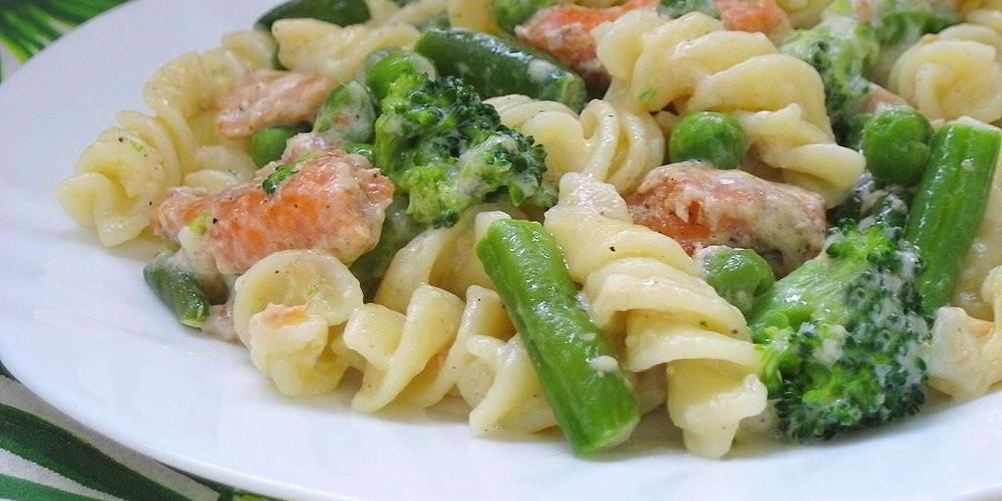 Рецепт макароны с грибами овощами сыром