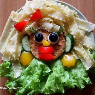 Макароны с котлеткой