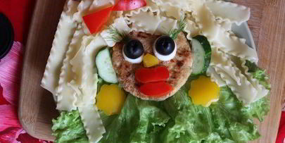 макароны с котлеткой