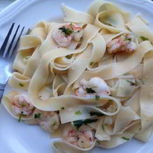 Рецепт Макароны с креветками