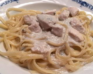 Макароны с куриной грудкой