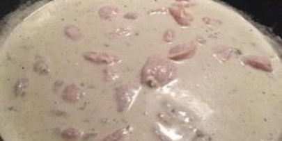 макароны с куриной грудкой