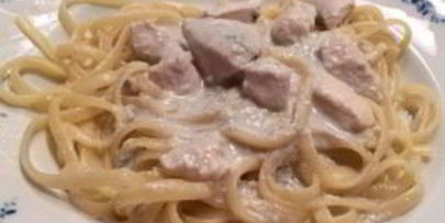 макароны с куриной грудкой