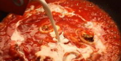 макароны с морепродуктами