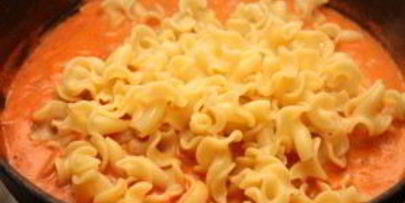 макароны с морепродуктами