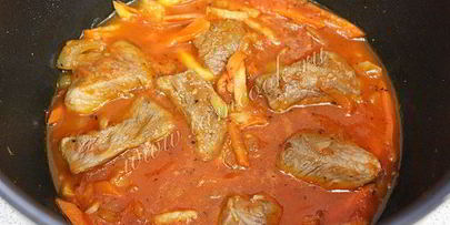 макароны с мясом в мультиварке