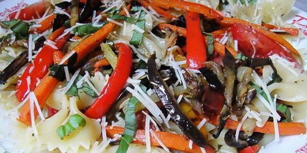 Рецепт макароны с овощами