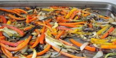 макароны с овощами