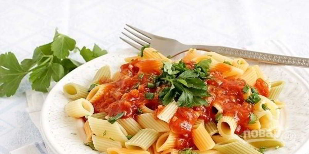 Рецепт макароны с соусом