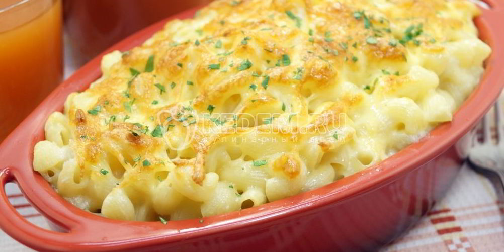 Рецепт макароны с сыром в духовке