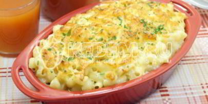 макароны с сыром в духовке