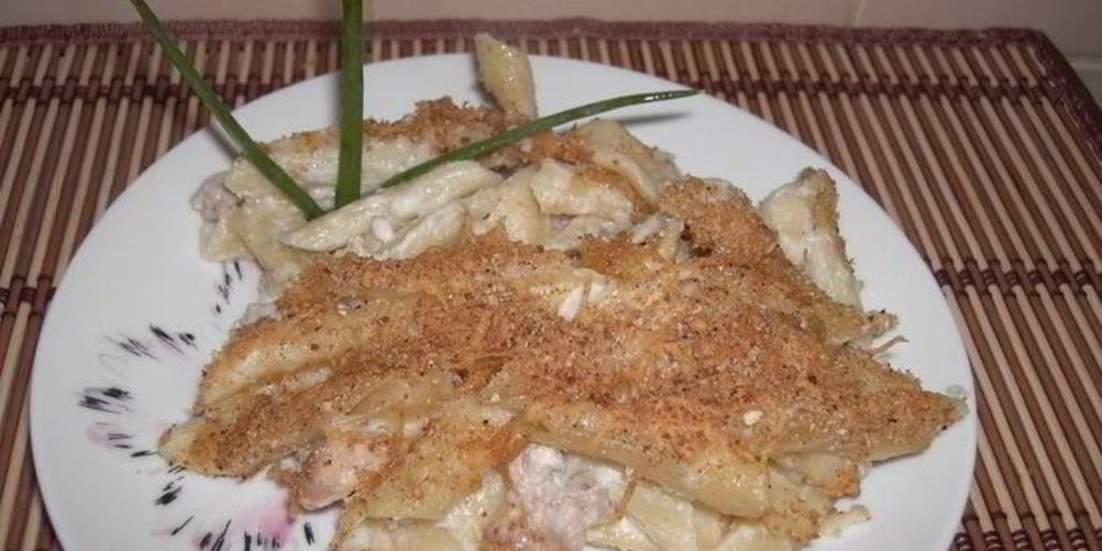 Рецепт макароны со свининой в духовке