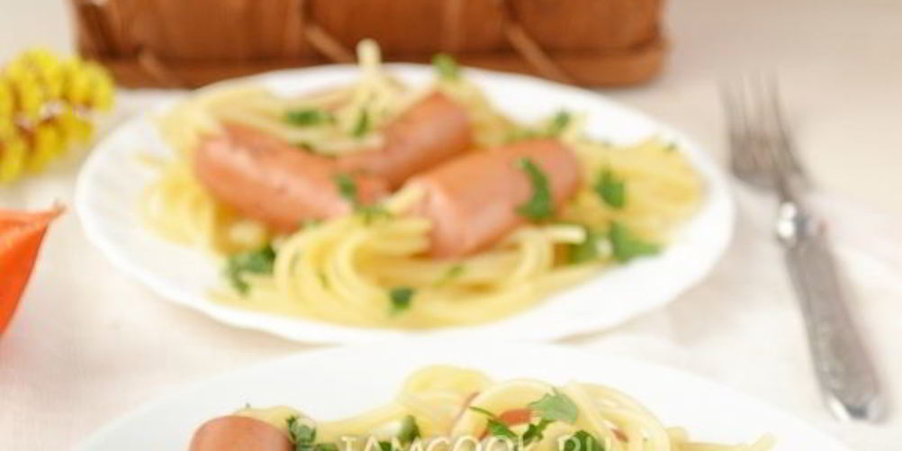 Рецепт макарон в сосискаха