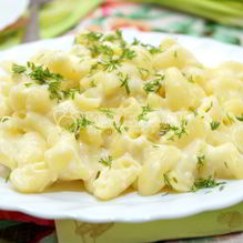 Рецепт Макароны в сырном соусе