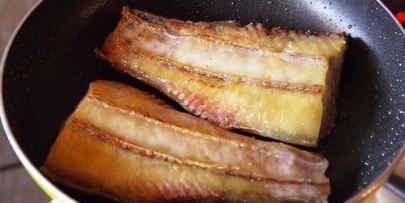 осетр жаренный и паста с тыквой по-итальянски