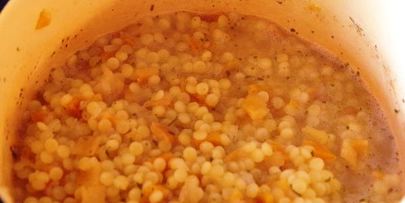 осетр жаренный и паста с тыквой по-итальянски