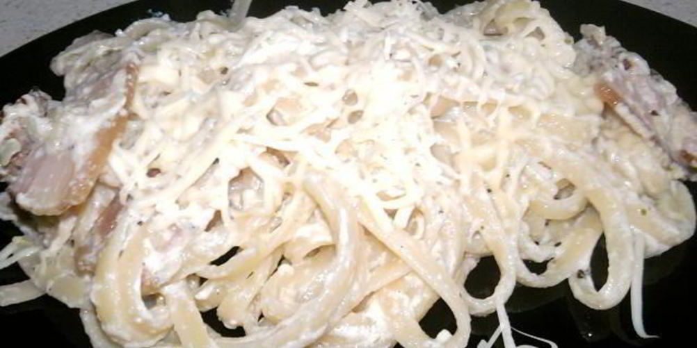 Рецепт паста карбонара без яиц