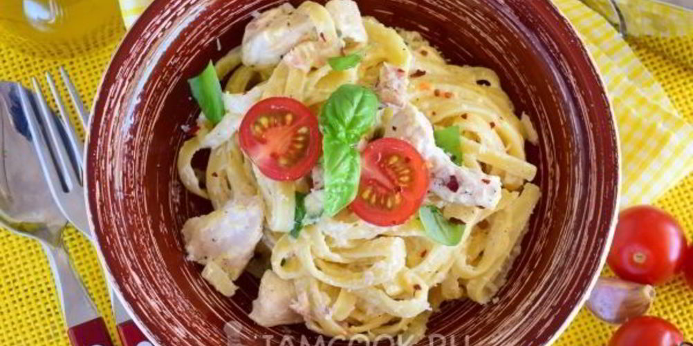 Рецепт паста карбонара с курицей по-итальянски
