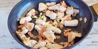 паста карбонара с курицей по-итальянски