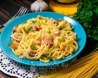 Паста карбонара в мультиварке