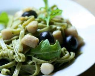 Паста с гребешками