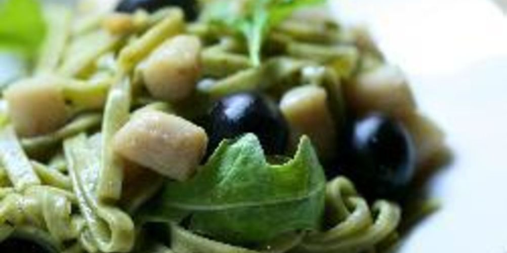 Рецепт паста с гребешками