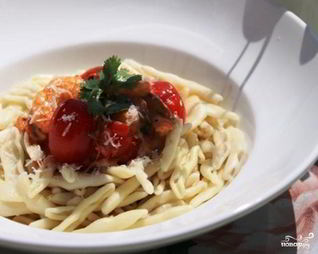 Паста с грибами шиитаке