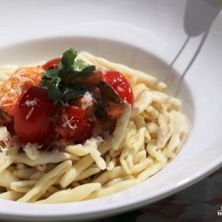 Паста с грибами шиитаке