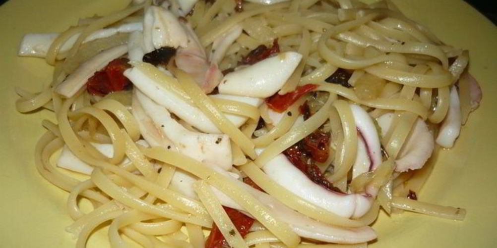 Рецепт паста с кальмарами и фенхелем