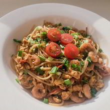 Рецепт Паста с креветками и томатами