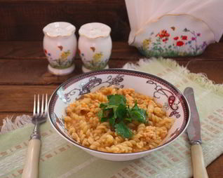 Паста с куриным фаршем