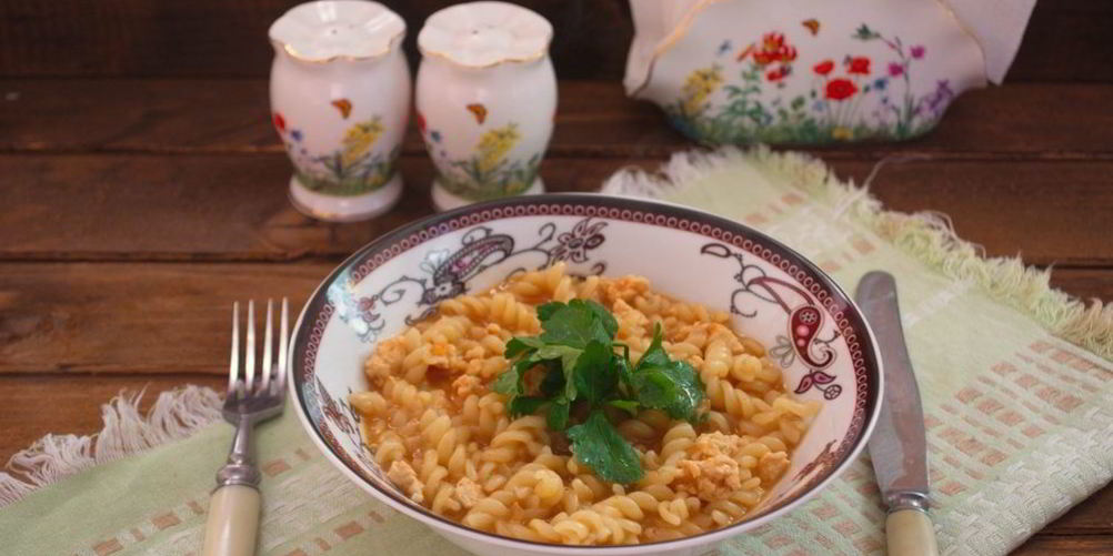 Рецепт пасты с куриныма фаршема
