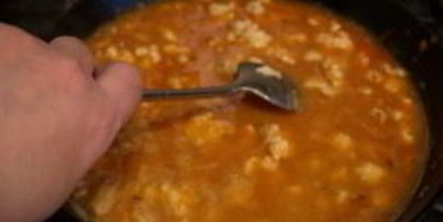 паста с куриным фаршем