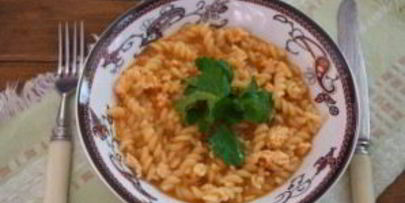 паста с куриным фаршем