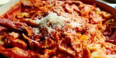 паста с курицей и томатами