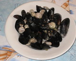 Паста с мидиями по-украински