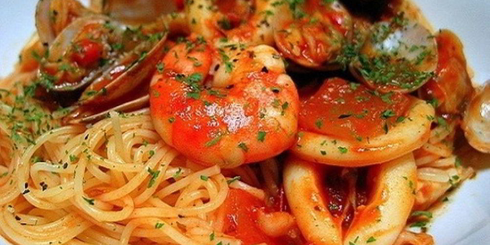 Рецепт паста с морепродуктами
