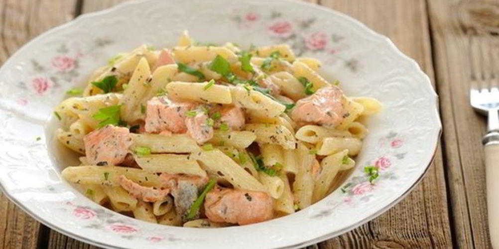 Рецепт паста с рикоттой и копченым лососем