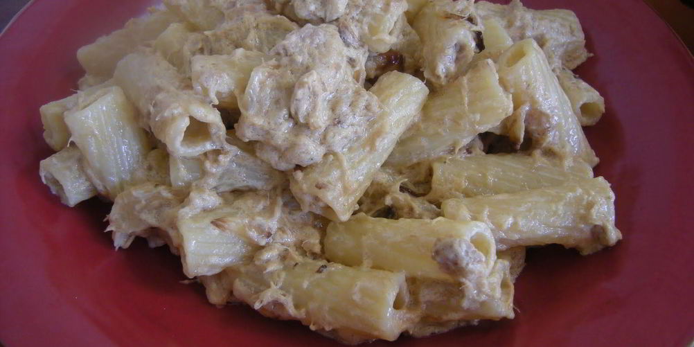 Рецепт паста с тунцом и сырным соусом горгонзола