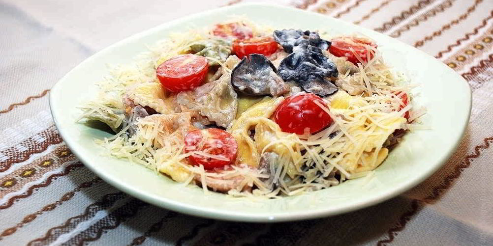 Рецепт паста с вешенками