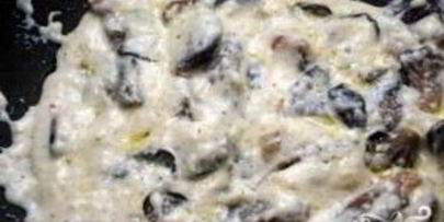 паста с вешенками