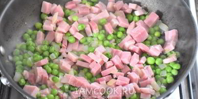 паста с ветчиной в сливочном соусе